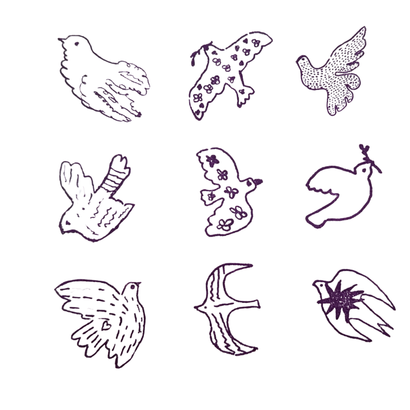 Jeu de tampons Les Oiseaux