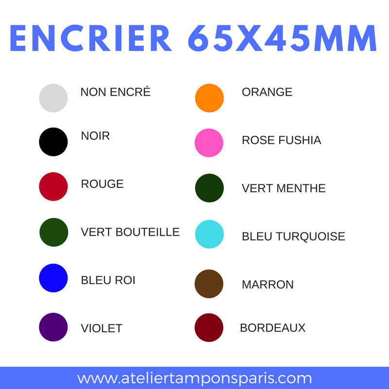 Encrier 65 x 45 mm