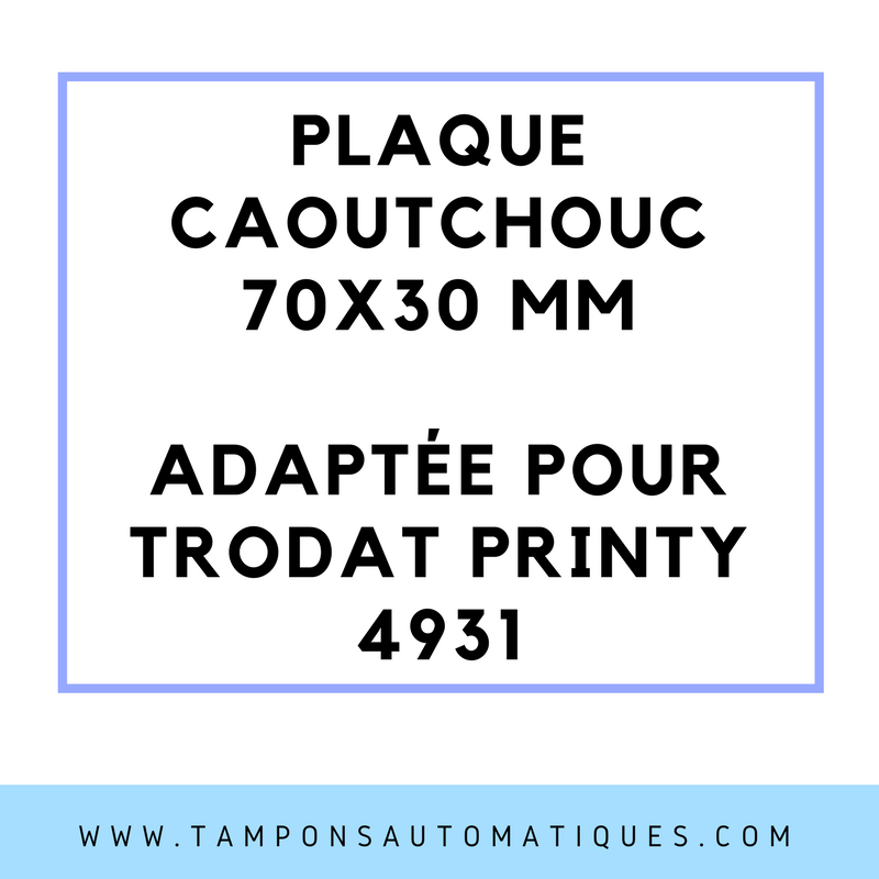 SEMELLE CAOUTCHOUC POUR TAMPON ENCREUR 4931
