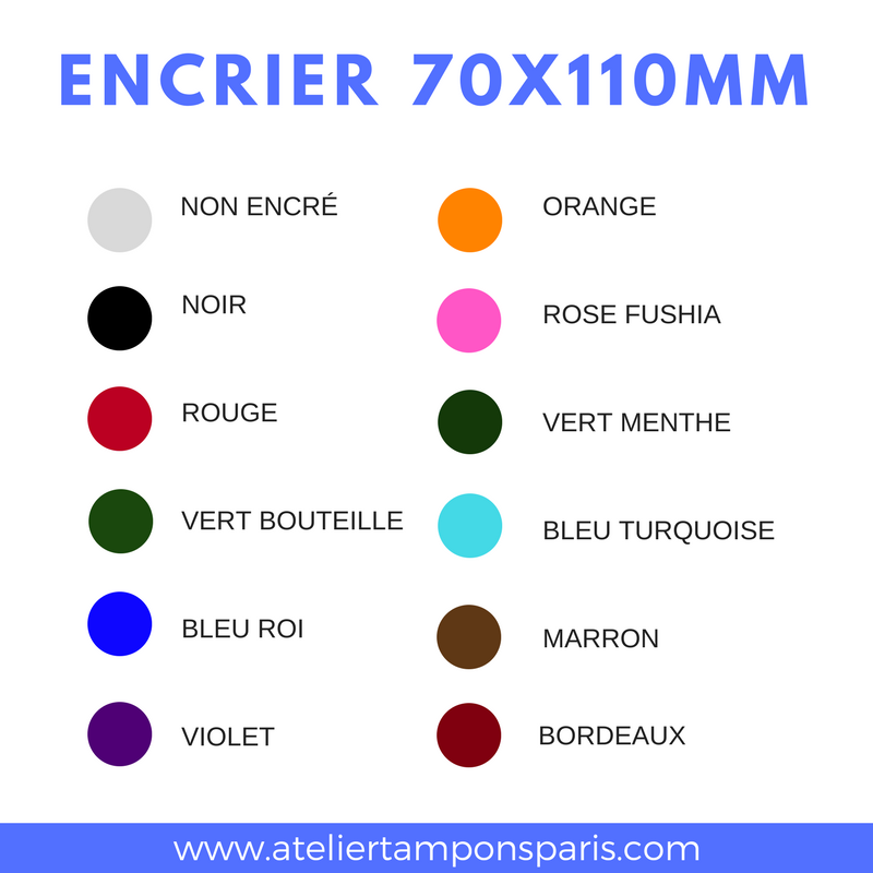 encrier 110 x 70 mm
