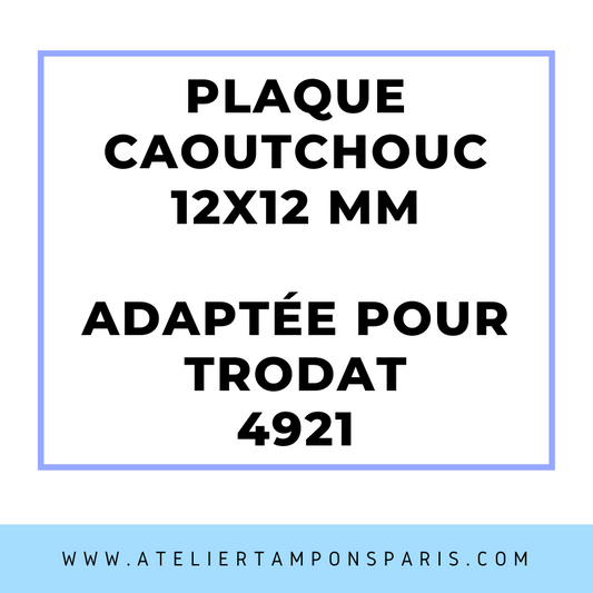 SEMELLE CAOUTCHOUC POUR TAMPON ENCREUR TRODAT 4921