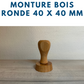 MONTURE BOIS POUR TAMPONS ENCREURS RONDE DIAMETRE 4 CM OU 40 MM