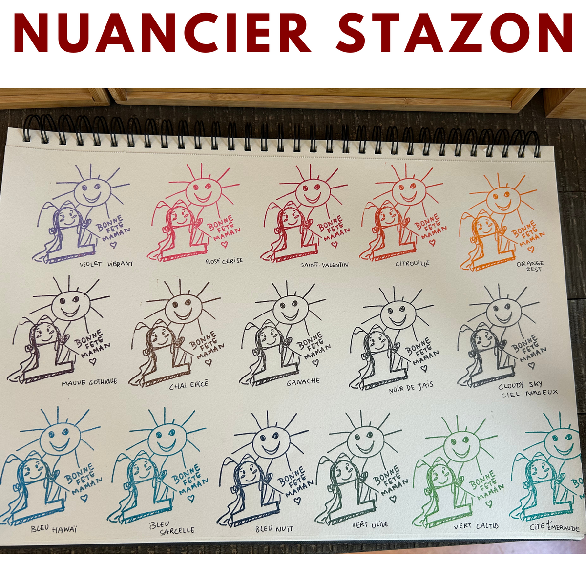 Encreur stazon à séchage rapide pour cuir, céramique, bois, plastique et support non absorbant