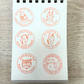 Tampon illustré Approuvé par mon chat