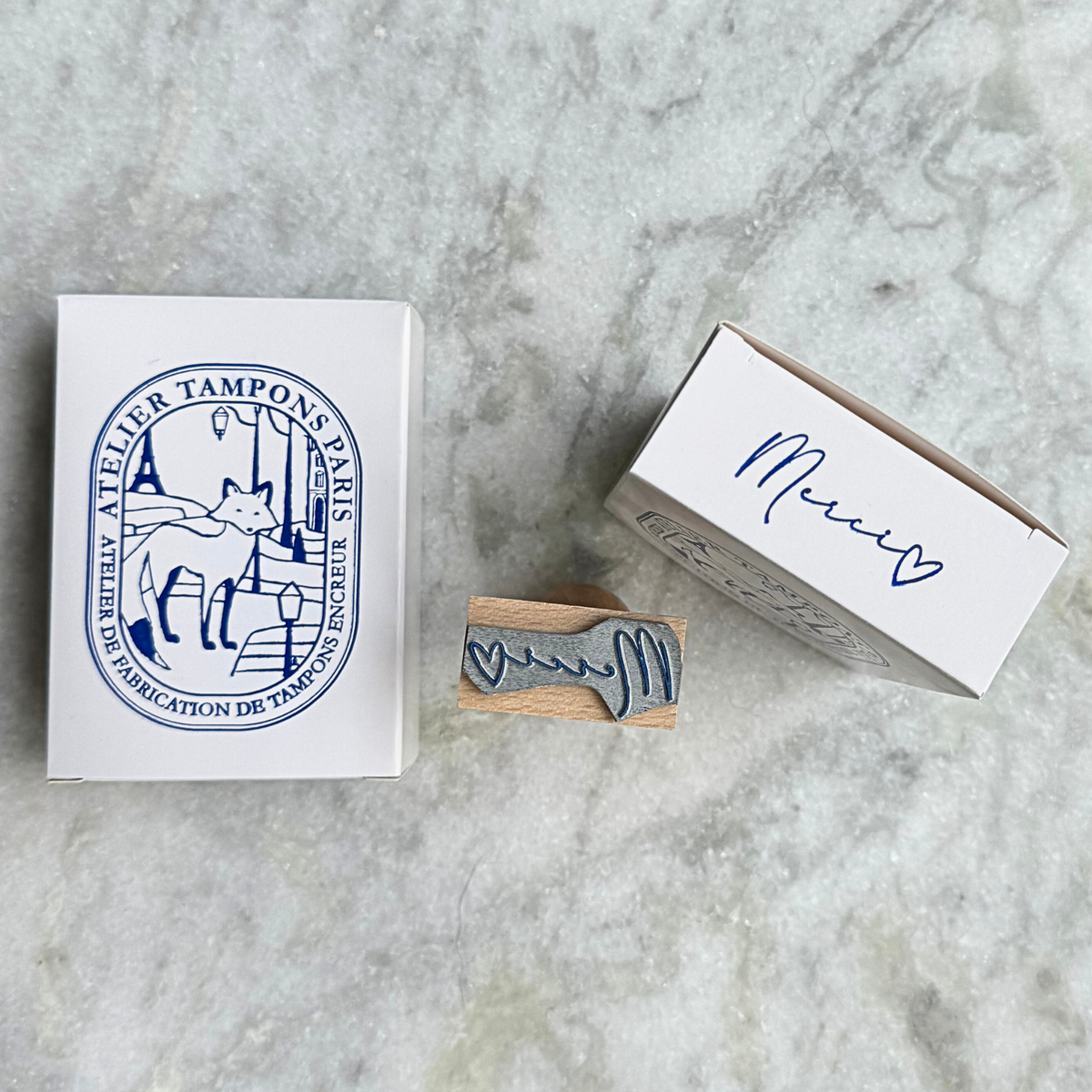 Tampon encreur MERCI pour artisan et créateur EM1