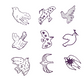 Jeu de tampons Les Oiseaux