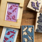 Kit tampons superposition carte postale modèle Les Oiseaux