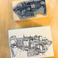 Tampon illustration ville de Paris grand format