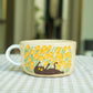 Tasse céramique modelée et peinte à la main – Flower