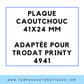 SEMELLE CAOUTCHOUC POUR TAMPON ENCREUR TRODAT 4941