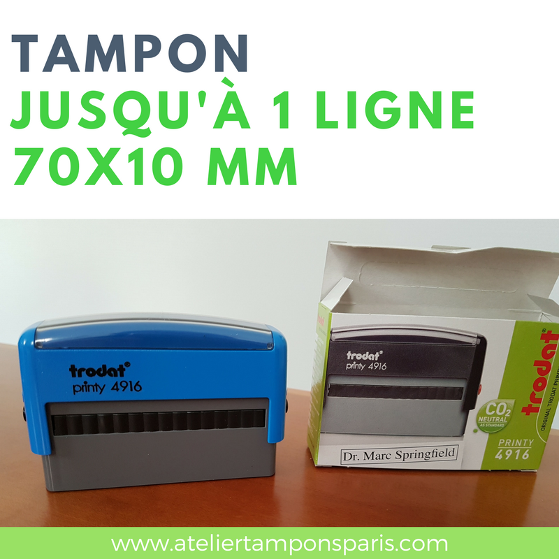 tampon encreur automatique trodat printy 4916 dimension 70x10 mm