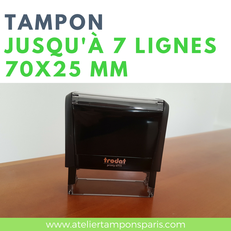 tampon encreur automatique trodat printy 4915 dimension 70x25 mm