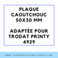 SEMELLE CAOUTCHOUC POUR TAMPON ENCREUR TRODAT 4929
