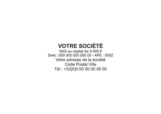 Tampon professionnel personnalisable printer C40 COLOP 6 lignes