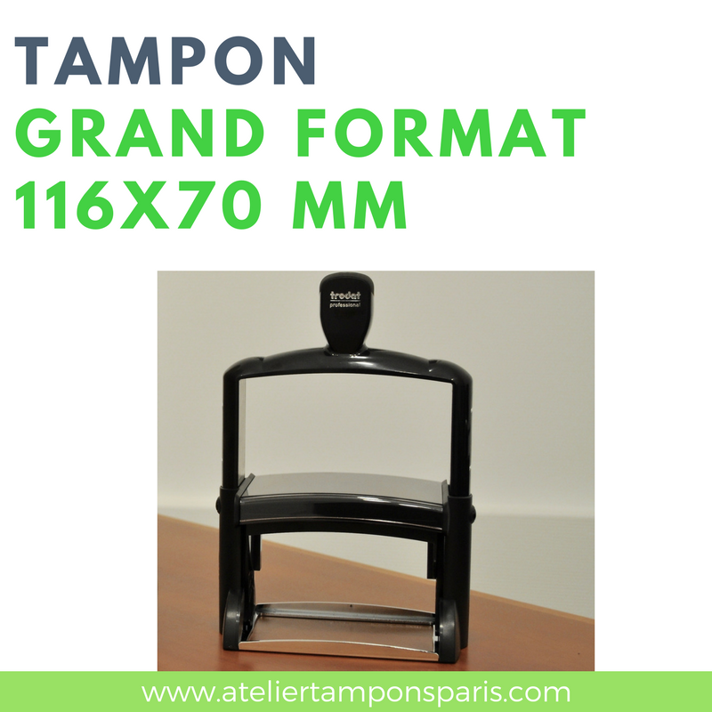 tampon encreur automatique format géant spécial packaging 116 X 70 mm