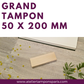 Grand tampon bois 50 x 200 mm personnalisé