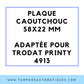 SEMELLE CAOUTCHOUC POUR TAMPON ENCREUR TRODAT 4913