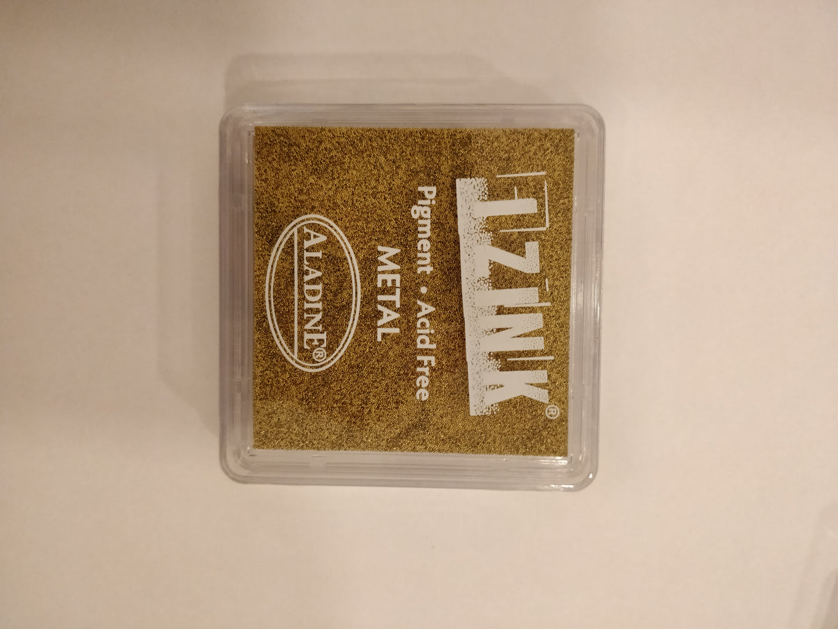 encre izink doré couleur or pour tampon encreur en bois
