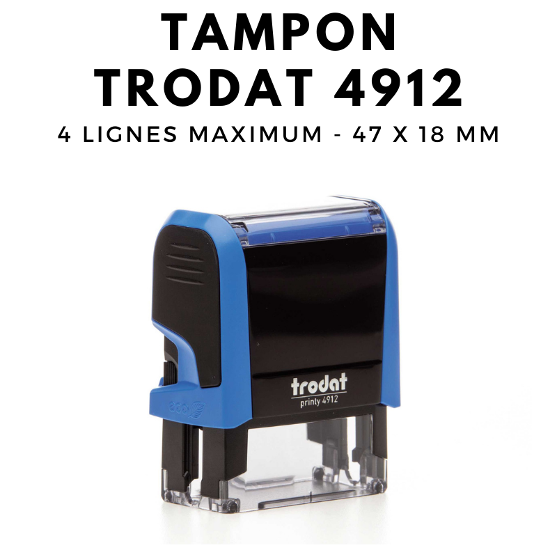 Tampon encreur automatique 4 lignes TRODAT printy 4912