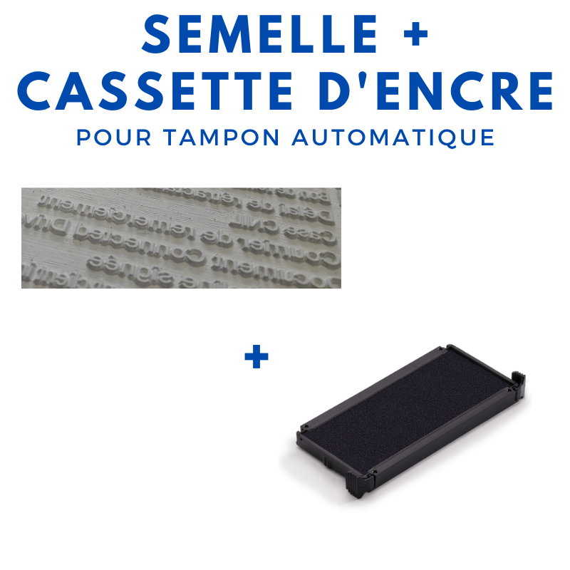 tampon encreur métallique trodat 5208 à encrage automatique 47 x 68 mm