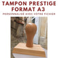 Tampon en bois prestige format géant A3