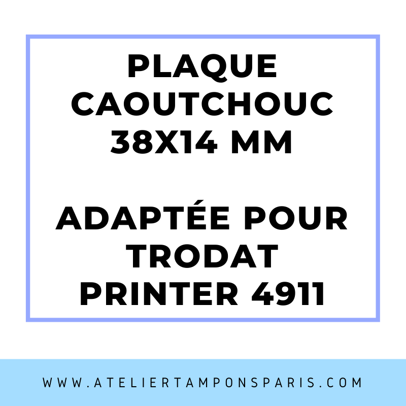 SEMELLE CAOUTCHOUC POUR TAMPON ENCREUR TRODAT 4911