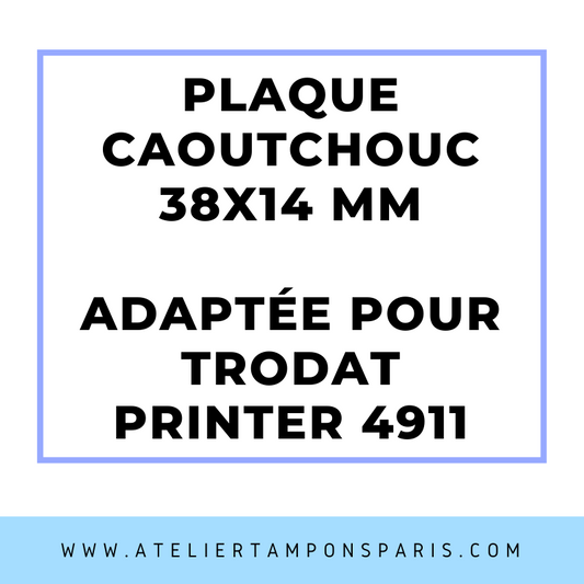 SEMELLE CAOUTCHOUC POUR TAMPON ENCREUR TRODAT 4911